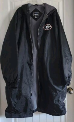 Holloway Raincoat UGA Georgia Bulldogs Waterproof Windproof Lined Hooded XL 