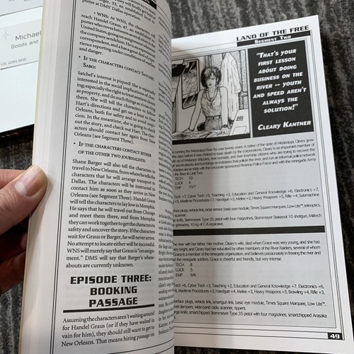 Land of the Free Cyberpunk 2020 Spielmodul Box Set Vintage mit Karte & Karten CP3231 - Bild 15 von 23