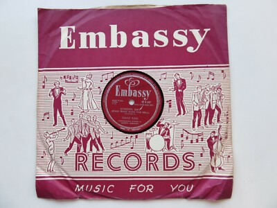 DAVID ROSS   1958  UK 78  SCHOOL DAY  LOVE LETTERS IN THE SAND    EMBASSY WB 247