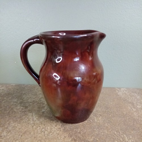 Vintage, Ewenny, Welsh Studio Pottery, Brown & Green Drip Glazed Jug