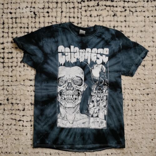 Calabrese Shirt Medium Blue Horror Rock Band Tour Album Promo Goth Zombie Punk - Afbeelding 1 van 10