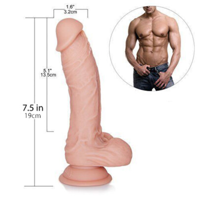 Sex Toy-Women-Ultra-Realistic-Dildo-Sucker-Anal-Vagina-Waterproof  Masturbator | eBay