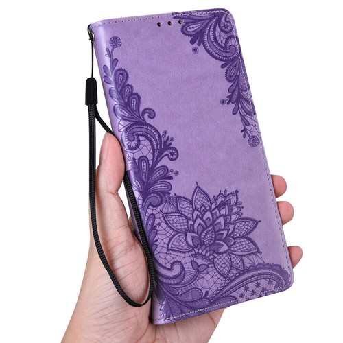 Flip Leather Flower Wallet Card Phone Case For Huawei Honor 50 20 10X Lite 8A 9A - Picture 29 of 37