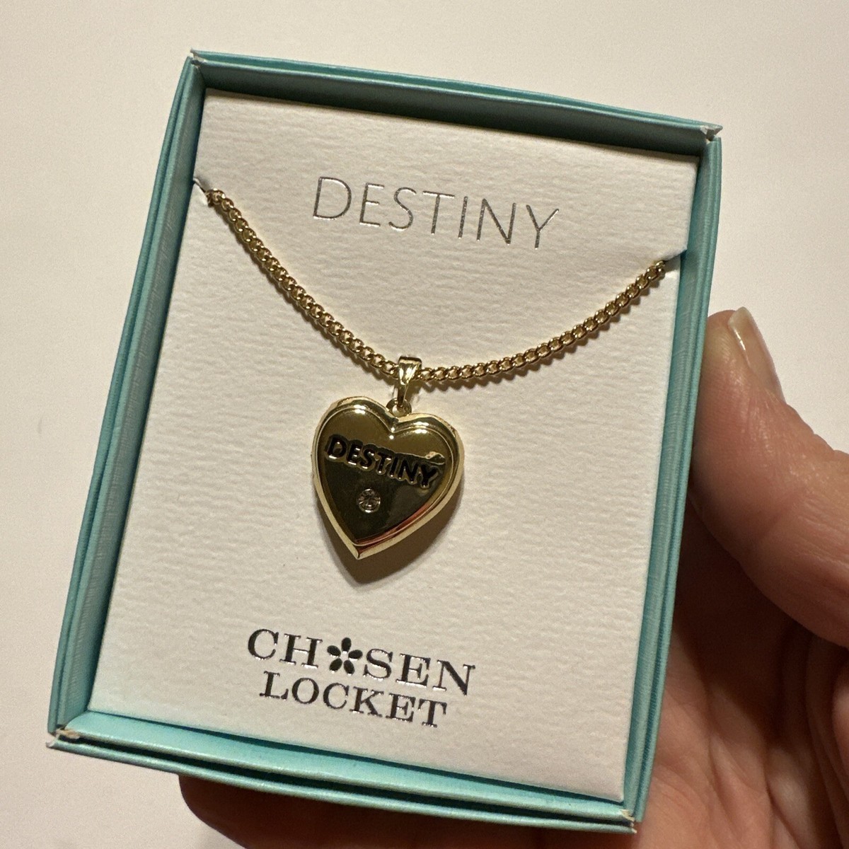 Mulberry Studios Chosen One Personalized Name Locket Necklace Letter D Names