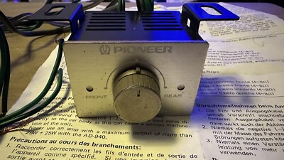 Vintage Old School Pioneer Fader Control Unit AD-940 Used Rare Weird 