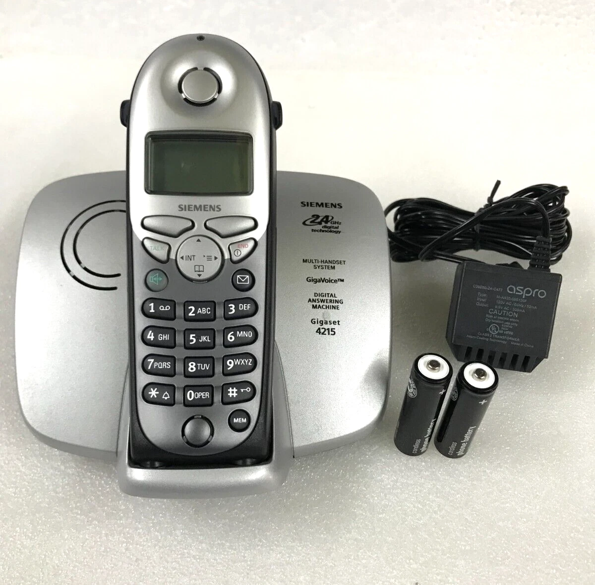 SIEMENS Gigaset 4200 2.4GH Cordless Expansion Handset Black for 4215