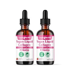 LIQUIDHEALTH 100 Vegan Collagen Plus Biotin 100000mcg Liquid Drops - Plant-B...