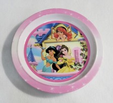 First Years Disney Princess Children's Plate Ariel, Jasmine, Belle Vintage