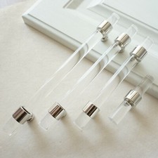 Drawer Handle Acrylic Dresser Pulls Kitchen Lucite Cabinet Door Handle Pull Knob