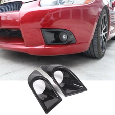 ABS Carbon Front Fog Light Cover Fog Lamp Bezel For Mitsubishi Eclipse 2006-2011