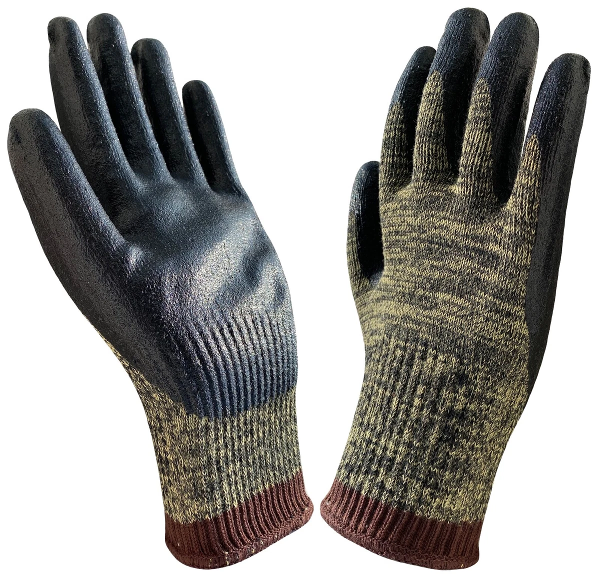 Anti Cut Proof Work Glove Heavy Duty BBQ Nitrile Aramid Fiber Heat