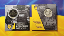 Ukraine Medaille Nationales Antikorruptionsb&uuml;ro der Ukraine NABU im Heft