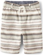 NWT Gymboree Safari Brown Stripe Shorts Boy's Size 12-18 Months