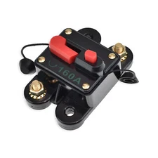 1pc In-Line DC Circuit Breaker 160 Amp High Current Replace Fuse Reset Amplifier