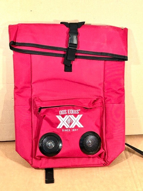 Dos Equis Insulated Backpack Cooler with Built-in Bluetooth Speakers  -image