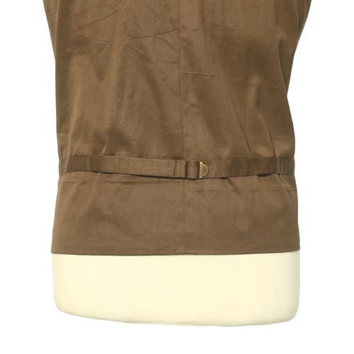 Tuta uomo gilet XL verde arancione giallo quadri lana formale festa risvolto gilet 46 - Foto 8 di 8