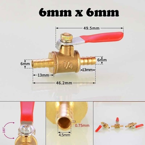 BSP Brass Ball Valve 1/8" 1/4" 3/8" Male/Female Ball Valve -Fuel Air Water Gas - Picture 24 of 27