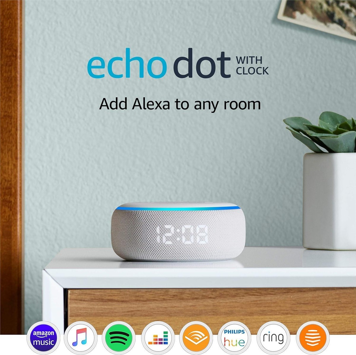 セール　レア　Amazon Echo Dot with clock 第3世代 Amazon Echo Dot with clock review: time is on its side | The