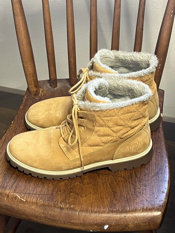 Botas Helly Hansen Vega de cuero para mujer talla 7,5 trigo miel Foto 4 de 4