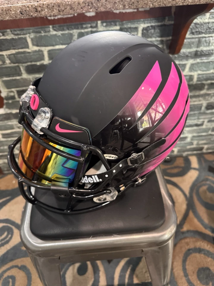 Casco de fútbol americano tamaño completo Like Oregon Ducks personalizado Riddell Speed Foto 3 de 4