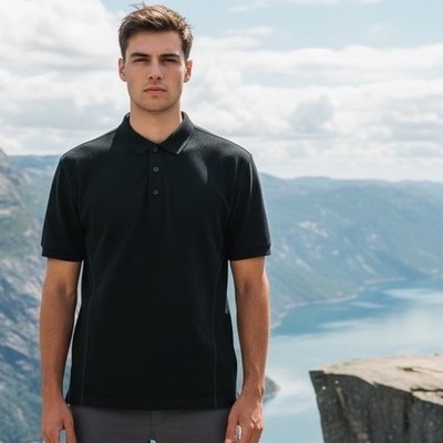 Minus33 Mens Ticonderoga 100% Merino Wool Polo Shirt Black 701 Size M