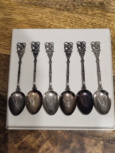SET OF 6 HEIDELBERG SOUVENIR SPOONS IN ORIGINAL BOX - Picture 3 of 6