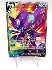 Carta pokemon Sableye V D 194/202 Full Art Spada e scudo Base Set Near mint