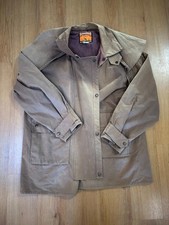 Vintage AWR Outbound Duster Oilskin jacket- Brown - Large and AMAZING!!