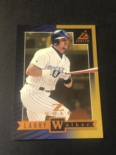 1998 Pinnacle Zenith Z Silver Larry Walker #1 HOF
