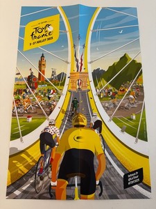 Poster Vintage Eddy Merckx – Affiche Cyclisme Tour De France – Format 32x47 Cm – Déco Rétro Sportive