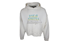 Palm Angels Gothic Logo White Hue Hoodie