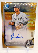 Jordan Sprinkle 2022 Bowman Chrome Draft 1st Gold Refractor Auto #06/50 #CDA-JS