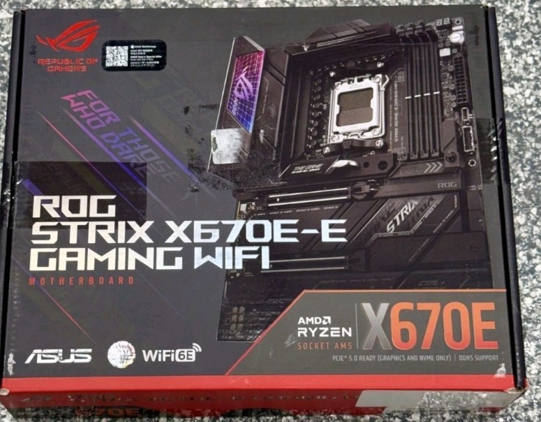 ASUS ROG Strix X670E-E Gaming WiFi AM5 ATX AMD Motherboard BENT PINS Broken pins