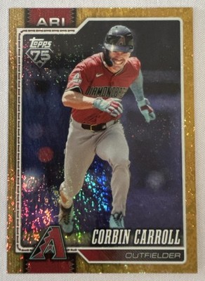 2026 Topps Corbin Carroll #314 Gold Rainbow Foil 35/50 Diamondbacks