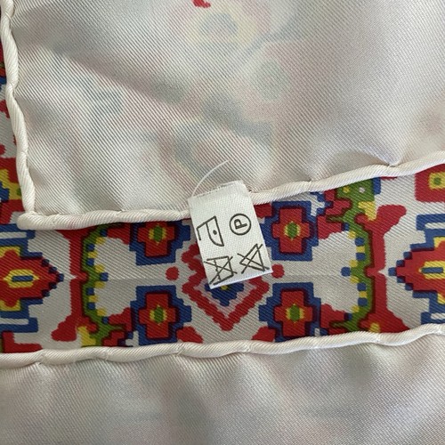 Turnbull & Asser Hand Rolled Silk Pocket Square Scarf Southwestern Navajo Print - Picture 4 of 12