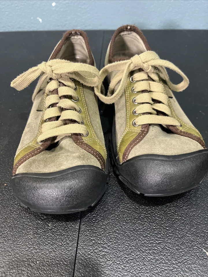 Keen Shoes Womens Sz 7.5 Briggs II Brown Leather Hiking Sneaker Walking Outdoor - Image 2 of 4