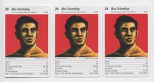 (3) MAX SCHMELING VERY RARE FOREIGN SWEDISH BOXING CARDS