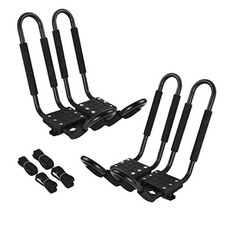 Kayak Roof Rack 2 Pairs J-Bar Carrier Holder for Canoe, J-Bar Kayak Roof Rack