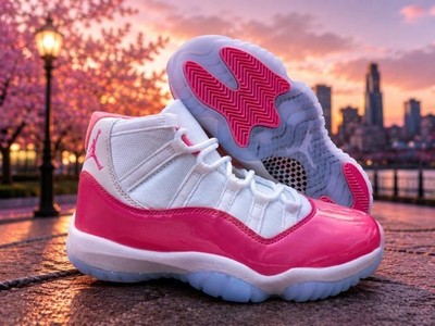 NEW Jordan 11 Pink Rose/White Men's Size US 7-12