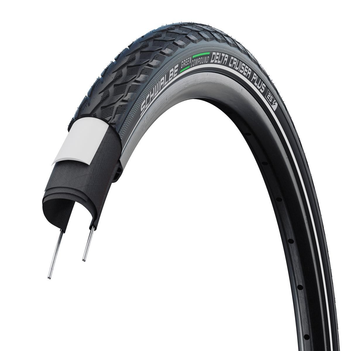 Pneu 29x1.75 Schwalbe Delta Cruiser Plus 47-622 VTC noir