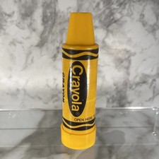 VTG 1978 Crayola Crayon Sharpener by Binney Smith Made in USA Yellow X1