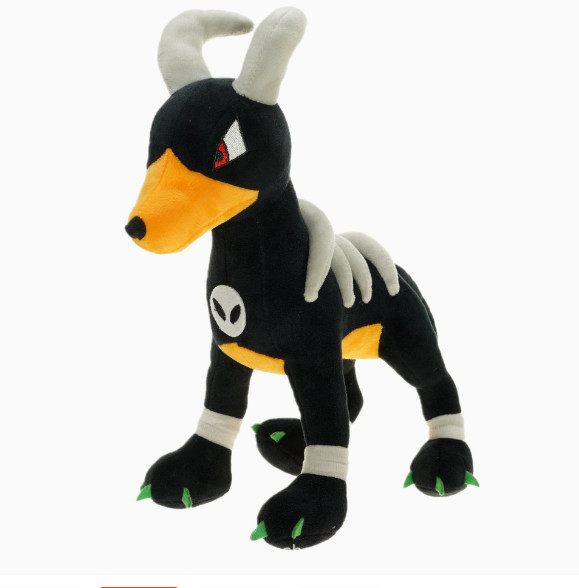 NUEVO Muñeco de Peluche Anime Houndoom Almohada 12 pulgadas Juguete Regalo Decoración Adorno Coleccionar