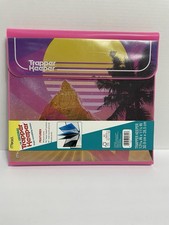 Mead Trapper Keeper 3-Ring Pocket Binder Vintage Retro Style Sunset NWT C3