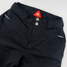 Columbia Bugaboo Snow Pants Kids Small 7/8 Black Omni-Heat Waterproof XG8016