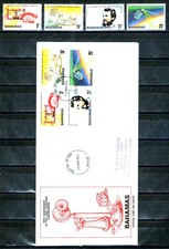 Bahamas MiNr. 392 bis 395 - 100 Jahre Telefon (xx/FDC)
