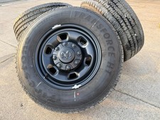 4 Dodge Ram 2500 3500 17 Black Steel 8 Lug Wheels Rims Tires 68687568aa Tpms