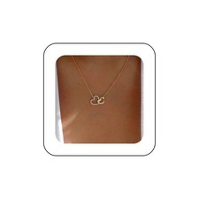 Gold Bohemian Dainty Heart Pendant Necklace, Women's Love Choker, 18 Inches, Zin