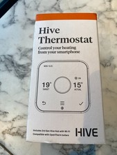 Hive V4 Wireless Heating OpenTherm Smart Thermostat White. New.