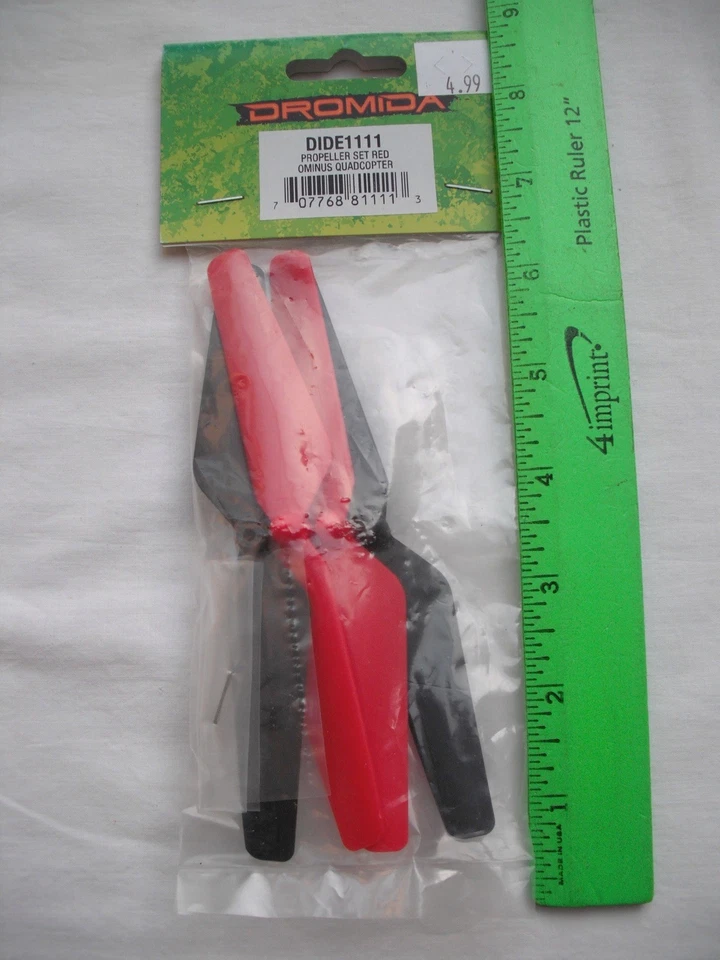Lot of 2 Dromida DIDE 1111 Propeller Set, Red, Ominus, R/C Quad Copter - Image 2 of 4