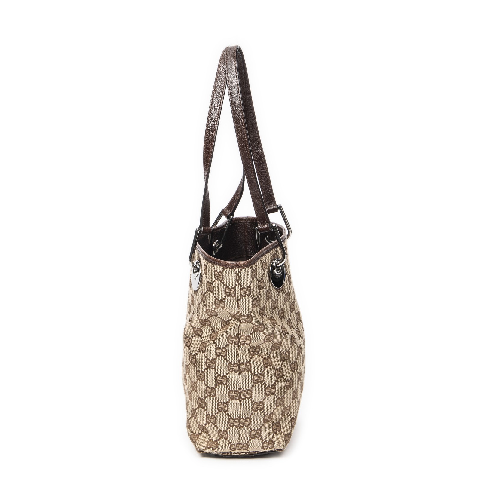 Gucci Beige/Brown Small Eclipse Shopping Shoulder… - image 3